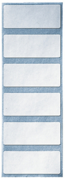 Beschriftungsschild 50x20mm weiß für Serie 18       Packung 108 Stück