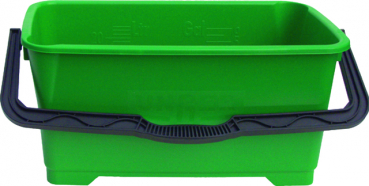 Eimer, Kunststoff, mit Ausgießer, eckig, 28 l, grün