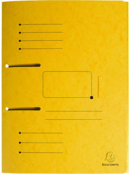Aktenmappe Punchy 24x32cm für A4, aus Manila Karton 225g/qm, gelb
