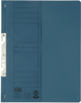 Einhakhefter A4 Amtsh.1/2Deckbl blau 250g Manilakarton RC Karton 50 Stück