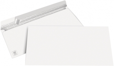 Briefumschlag, o.Fe., hk, DL, 220x110mm, 100g/m², hf, weiß