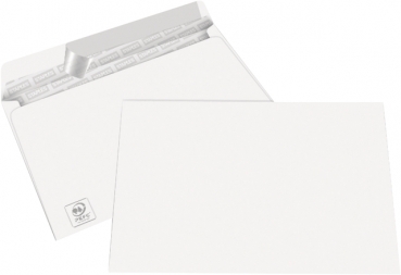 Briefumschlag, o.Fe., hk, C6, 162x114mm, 80g/m², hf, weiß