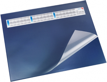Schreibunterlage DURELLA DS, mit Vollsichtauflage, 65 x 52 cm, blau
