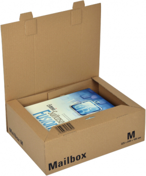 Versandkarton MAILBOX, M, A4+, 1w., i: 325 x 240 x 105 mm, braun