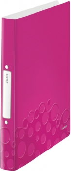 Ringbuch A4 pink-metallic 2-Ringe25mm Wow PP