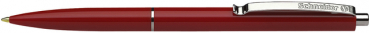Druckkugelschreiber K15 rot Stahlclip und Metalldrücker