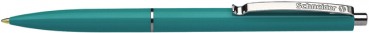 Druckkugelschreiber K15 grün Stahlclip und Metalldrücker