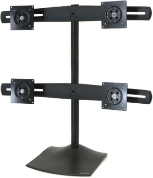 Monitorhalter DS100 Quad Monitor, bis 60,96cm, Tragf.: 4x14kg, schwarz