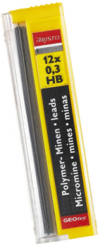 Bleistiftmine, Minen-Ø: 0,35 mm, HB, Schreibf.: graphit