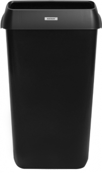 Abfalleimer, Deckel, 25 l, 330 x 230 x 550 mm, schwarz