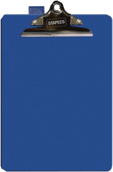 Schreibplatte, PP, Klemme kurze Seite, A4, 23,5 x 35,5 cm, blau