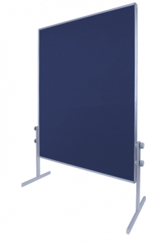 Moderationstafel, zweiseitig, Filz, 120 x 150 cm, blau