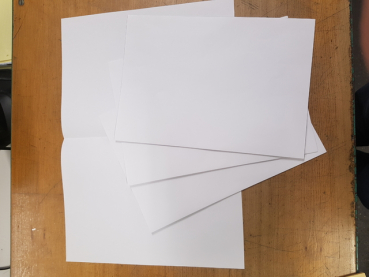 Aktendeckel, Kraftpapier, 90 g/m², A4, 22,5 x 31,5 cm, weiß