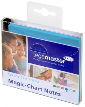 Haftnotiz Magic-Chart Notes, quadratisch, 10 x 10 cm, blau