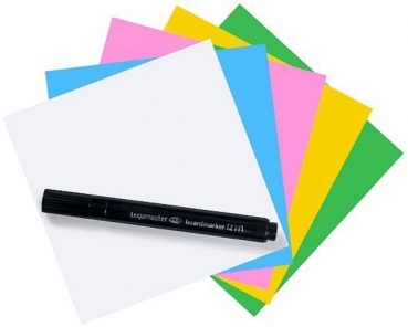 Haftnotiz Magic-Chart Notes, quadratisch, 10 x 10 cm, 5farbig sortiert