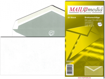 Briefhüllen DL oF/nk weiß 25er-Pack 72g