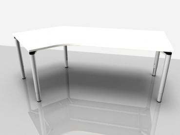 Abgewink.Tisch re. Rialto Pro Komf., 2.170x1.000/800x620-850mm, buche