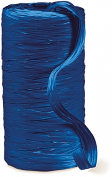 Geschenkband Raphia, Bast, 5 mm x 200 m, dunkelblau