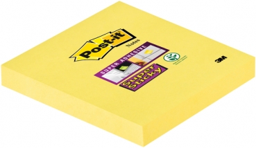 Haftnotiz Super Sticky, 76 x 76 mm, gelb, 90 Blatt