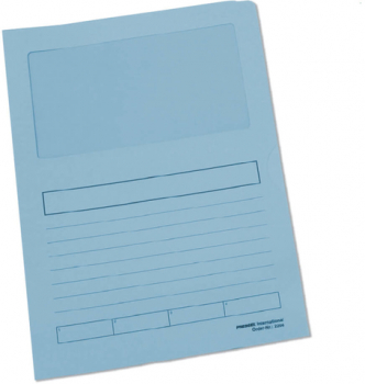 Aktendeckel, Papier, 120 g/m², A4, 22 x 31 cm, blau, pastell