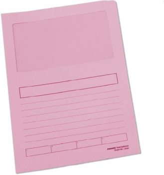 Aktendeckel, Papier, 120 g/m², A4, 22 x 31 cm, rosa, pastell