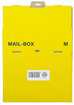 Versandkarton MAILBOX, M, Steckverschl., i: 331 x 241 x 104 mm, gelb