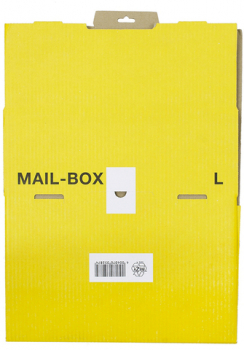 Versandkarton MAILBOX, L, Steckverschl., i: 395 x 248 x 141 mm, gelb
