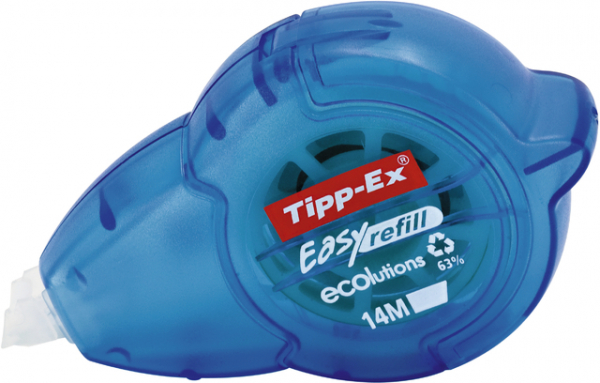 Korrektur Roller 4,2mm/14m Easy Refill blau-transluzent Tipp-Ex